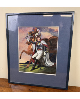 Le village de 58 brocanteurs - d'Après Géricault / Signé Allouis / Daté 1910 / Pastel Encadré