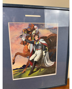 Le village de 58 brocanteurs - d'Après Géricault / Signé Allouis / Daté 1910 / Pastel Encadré