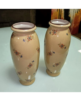 Le village de 58 brocanteurs - Paire de vases en ceramique d'aprés Jérome Massier