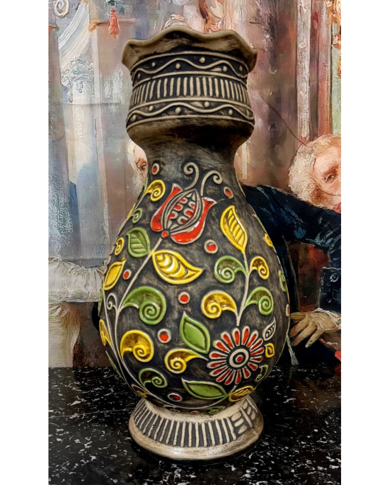 Le village de 58 brocanteurs - West Germany : Vase En Céramique 70'