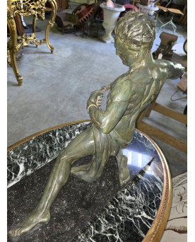 Le village de 58 brocanteurs - Sculpture époque art déco de Jean de Roncourt