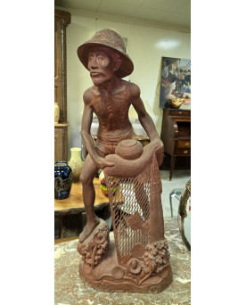 Le village de 58 brocanteurs - Buffet époque Empire en noyer