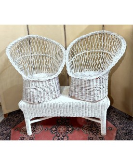 Le village de 58 brocanteurs -  Vitrine Venitienne en bois peint