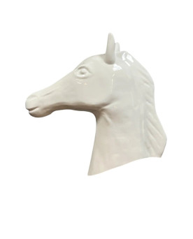 Le village de 58 brocanteurs - Monumentale Sculpture design: cheval en résine par Philippe Arrachard (1962) / haut 165cm