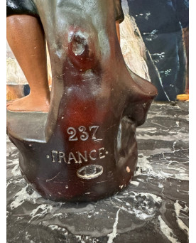 Le village de 58 brocanteurs - Statue En Platre Peint époque Art Déco