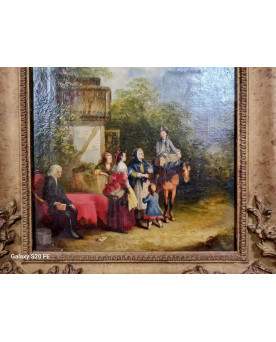 Le village de 58 brocanteurs - Buffet époque Empire en noyer
