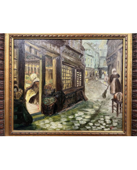 Le village de 58 brocanteurs - Buffet époque Empire en noyer