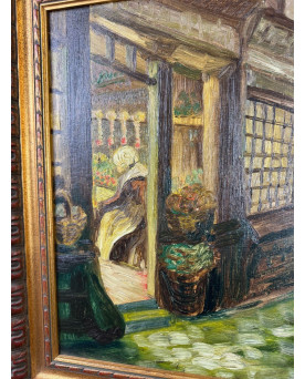 Le village de 58 brocanteurs - Buffet époque Empire en noyer