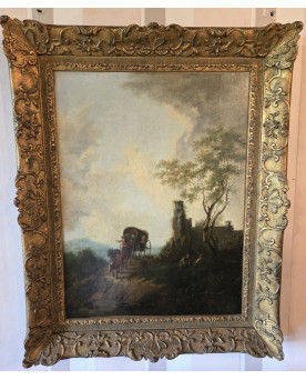 Le village de 58 brocanteurs - Buffet époque Empire en noyer
