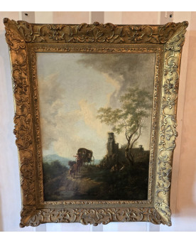 Le village de 58 brocanteurs - Buffet époque Empire en noyer