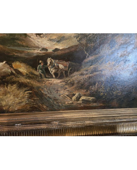 Le village de 58 brocanteurs - Buffet époque Empire en noyer
