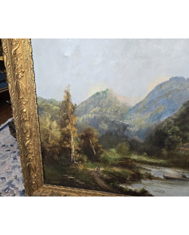 Le village de 58 brocanteurs - Buffet époque Empire en noyer