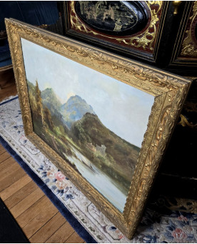 Le village de 58 brocanteurs - Buffet époque Empire en noyer