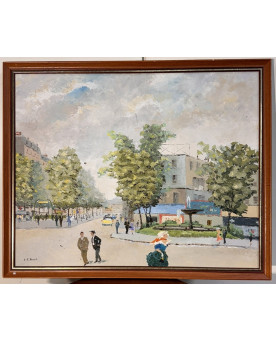 Le village de 58 brocanteurs - Buffet époque Empire en noyer