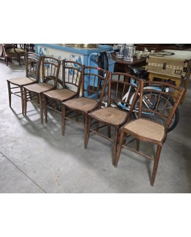 Le village de 58 brocanteurs - D'après Thonet : 6 chaises en bois courbé
