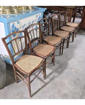 Le village de 58 brocanteurs - D'après Thonet : 6 chaises en bois courbé