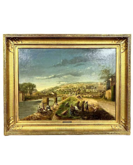Le village de 58 brocanteurs - Buffet époque Empire en noyer