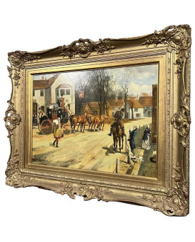 Le village de 58 brocanteurs - Buffet époque Empire en noyer