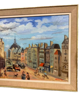 Le village de 58 brocanteurs - Buffet époque Empire en noyer