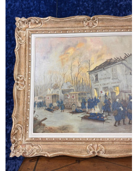 Le village de 58 brocanteurs - Buffet époque Empire en noyer