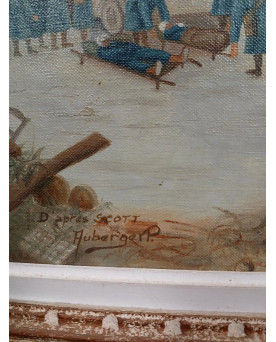 Le village de 58 brocanteurs - Buffet époque Empire en noyer
