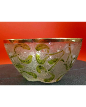 Le village de 58 brocanteurs - D'après Legras : coupe ou centre de table époque Art Nouveau