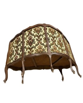 Le village de 58 brocanteurs - Rare Banquette d'angle / caqueteuse style Louis XV en bois sculpté