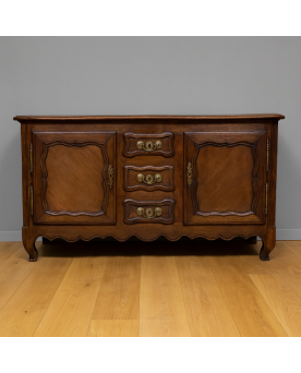 Le village de 58 brocanteurs - Paire de meubles d'appui "Boulle" galbés époque Napoléon III en incrustation de laiton doré