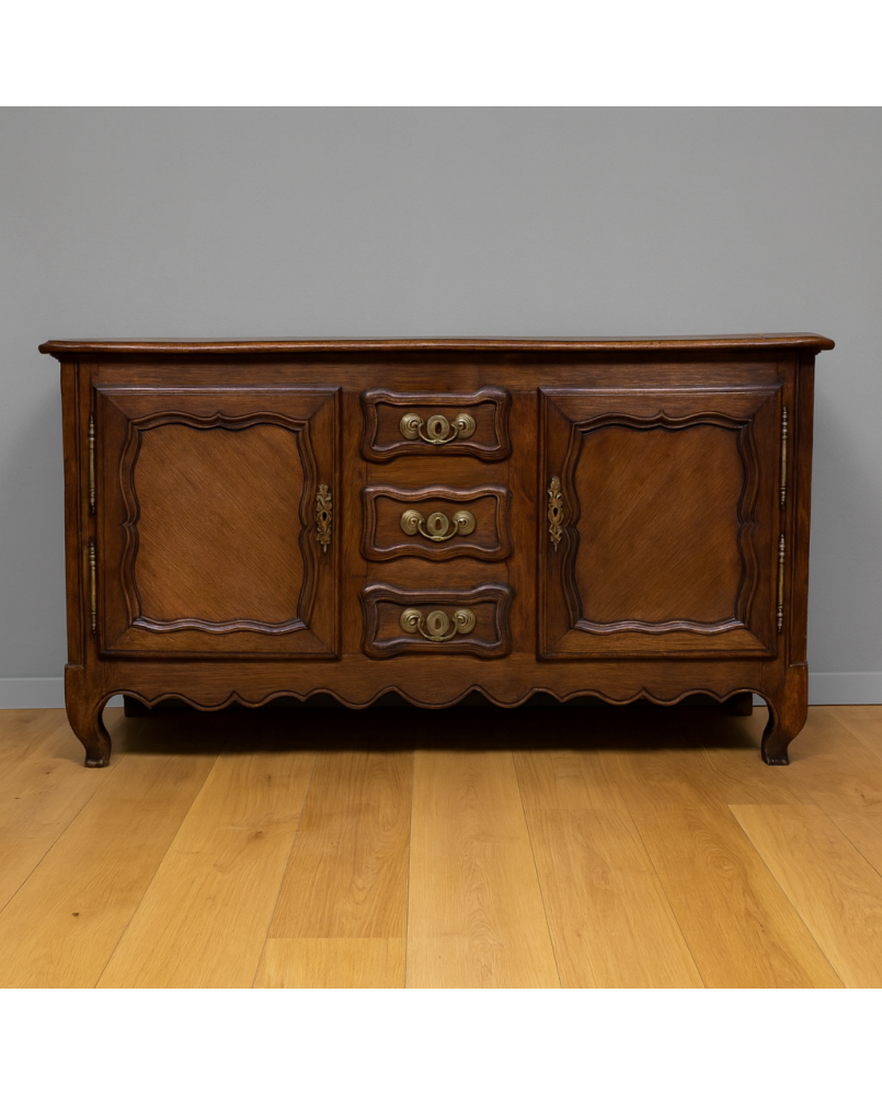 Le village de 58 brocanteurs - Buffet Lorrain en enfilade époque Louis XV en chene