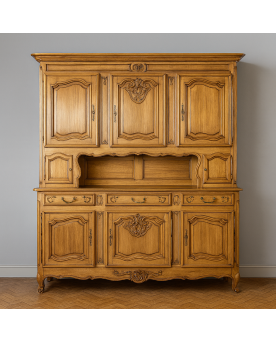 Le village de 58 brocanteurs - Très important buffet de style Louis XV en merisier