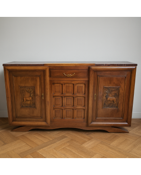 Le village de 58 brocanteurs -  Vitrine Venitienne en bois peint