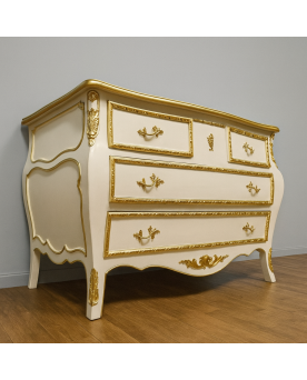 Le village de 58 brocanteurs - D'après Riesener : Secrétaire de style louis XVI en marqueterie