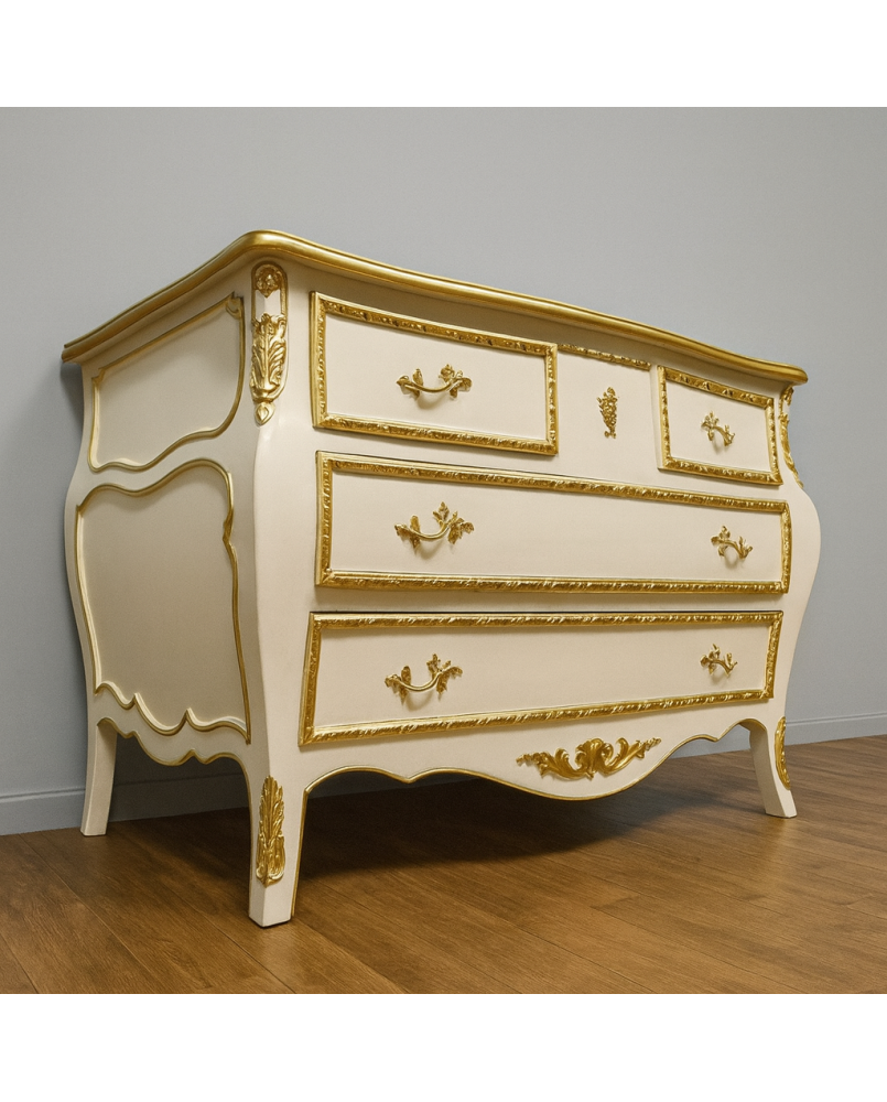 Le village de 58 brocanteurs - Commode galbée style louis XV