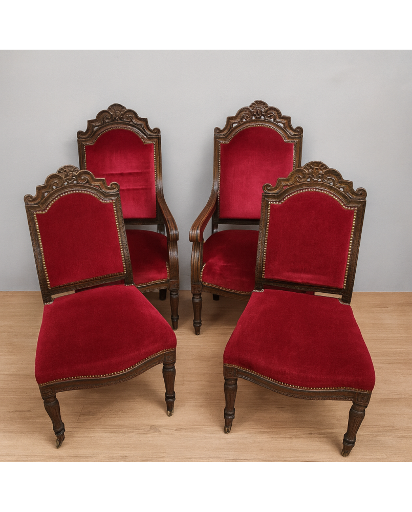 Le village de 58 brocanteurs - salon époque Restauration en acajou