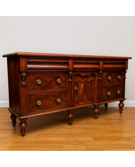 Le village de 58 brocanteurs - Commode Anglaise ou buffet en enfilade en acajou
