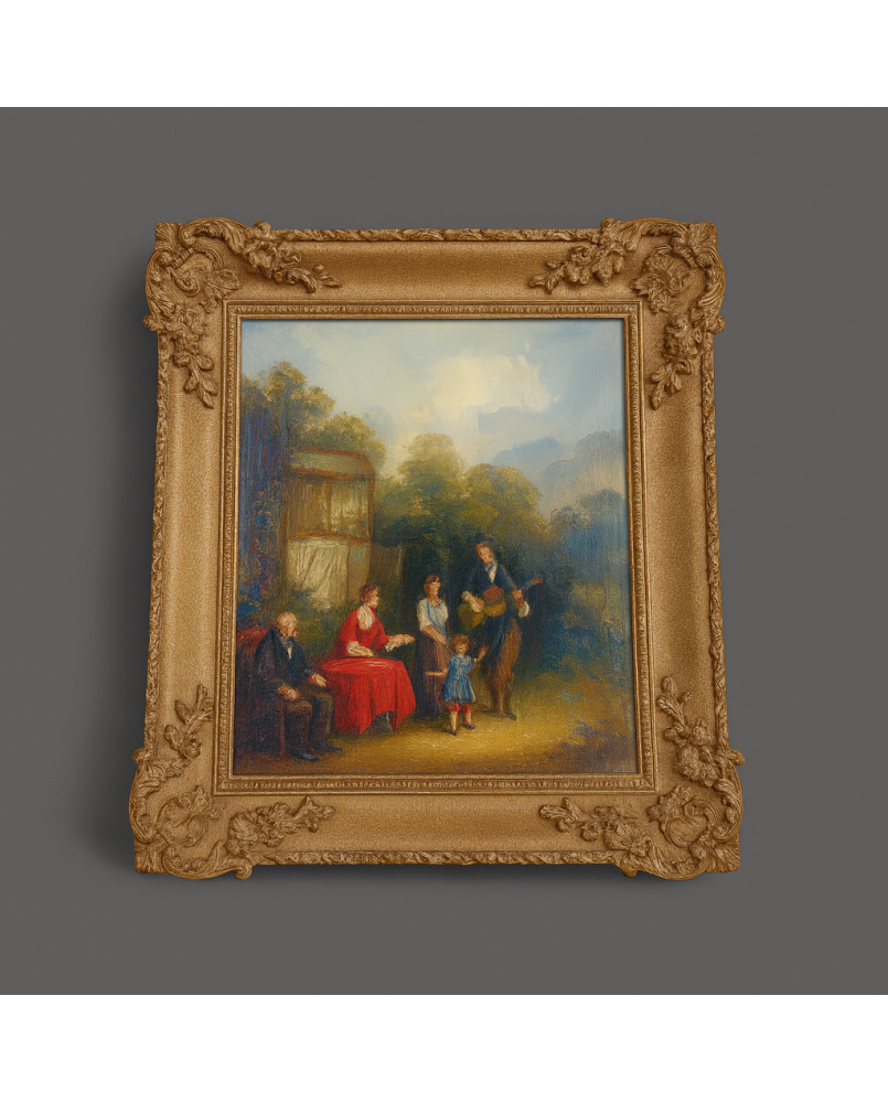 Le village de 58 brocanteurs - Buffet époque Empire en noyer