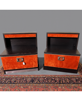 Le village de 58 brocanteurs - Paire de chevets vintage 70'