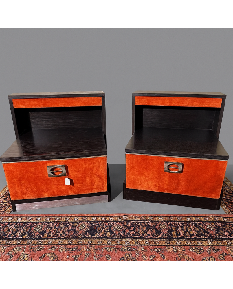 Le village de 58 brocanteurs - Paire de chevets vintage 70'