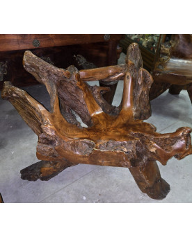Le village de 58 brocanteurs - Rare fauteuil en racine d'abre