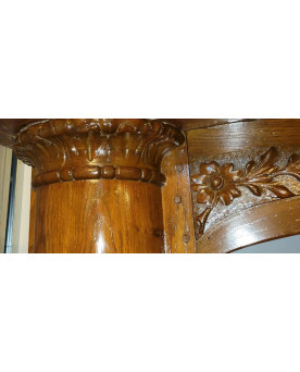 Le village de 58 brocanteurs - Buffet époque Empire en noyer