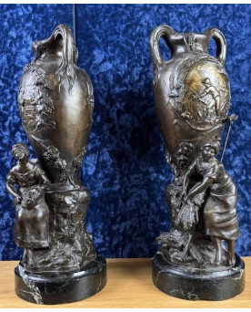 Le village de 58 brocanteurs -  Secrétaire époque Empire en noyer