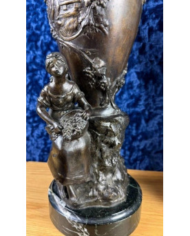 Le village de 58 brocanteurs -  Secrétaire époque Empire en noyer