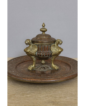 Le village de 58 brocanteurs -  Secrétaire époque Empire en noyer