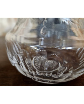 Le village de 58 brocanteurs - paire de Flacons anciens style Louis XVI en cristal finement gravé et argent