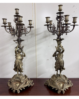Le village de 58 brocanteurs - Buffet époque Empire en noyer