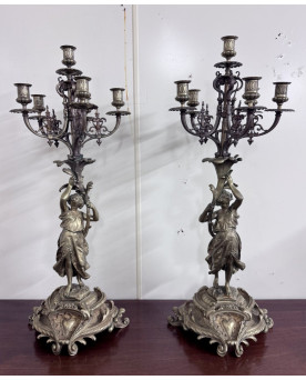 Le village de 58 brocanteurs - Buffet époque Empire en noyer