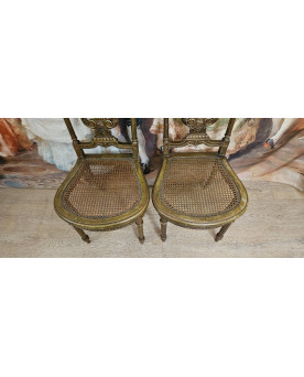 Le village de 58 brocanteurs -  Vitrine Venitienne en bois peint