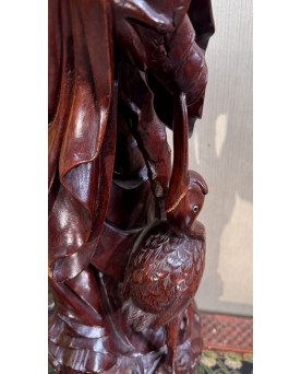 Le village de 58 brocanteurs - Très Grande sculpture Chinoise vers 1900