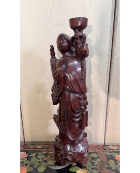 Le village de 58 brocanteurs - Très Grande sculpture Chinoise vers 1900