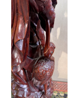 Le village de 58 brocanteurs - Très Grande sculpture Chinoise vers 1900